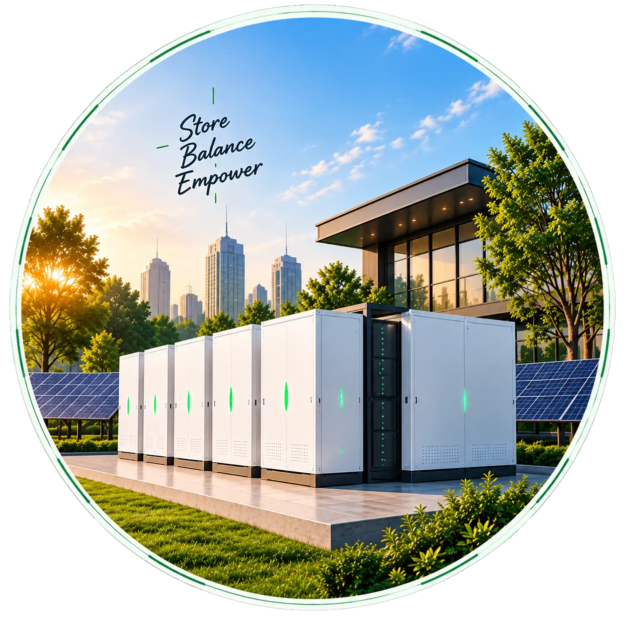 Solar panels on a modern home